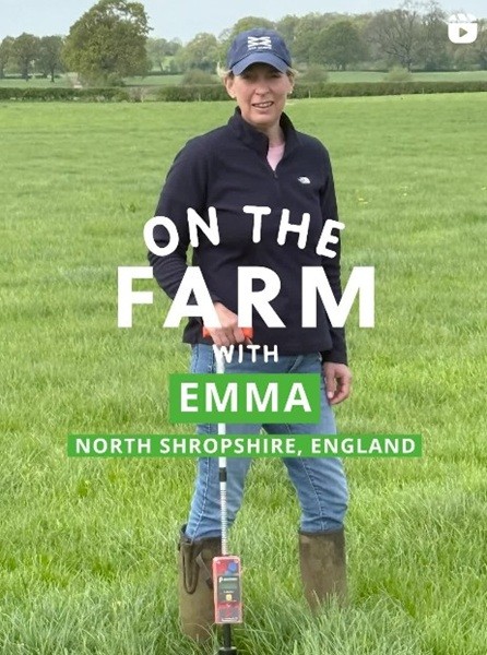 Emma Furnival standing in a field.